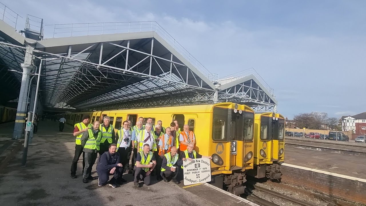 The 508 Sunset, a Branch Line Society railtour of Merseyrail - 29th October 2023