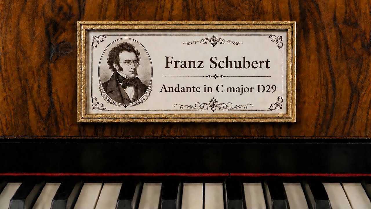 Franz Schubert - Andante D29 - Pianist: Vasilis Michael ( Fortepiano: J.E.Schmidt )