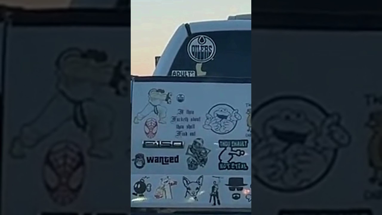 Adults Can Play With Stickers Too, But Is It A Distraction To Other Drivers?