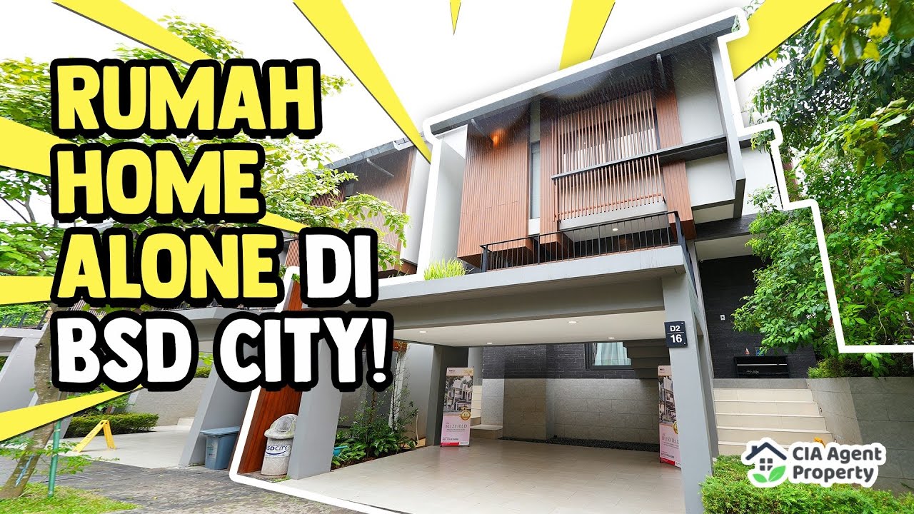 RUMAH HOME ALONE DI BSD CITY !! Review Rumah Minimalis di Cluster Blizfield @ BSD City