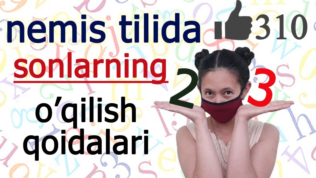 13-dars Nemis tilida sanoq sonlar, ularning o´qilish qoidasi + schreiben NEMIS TILINI TEZ O'RGANISH