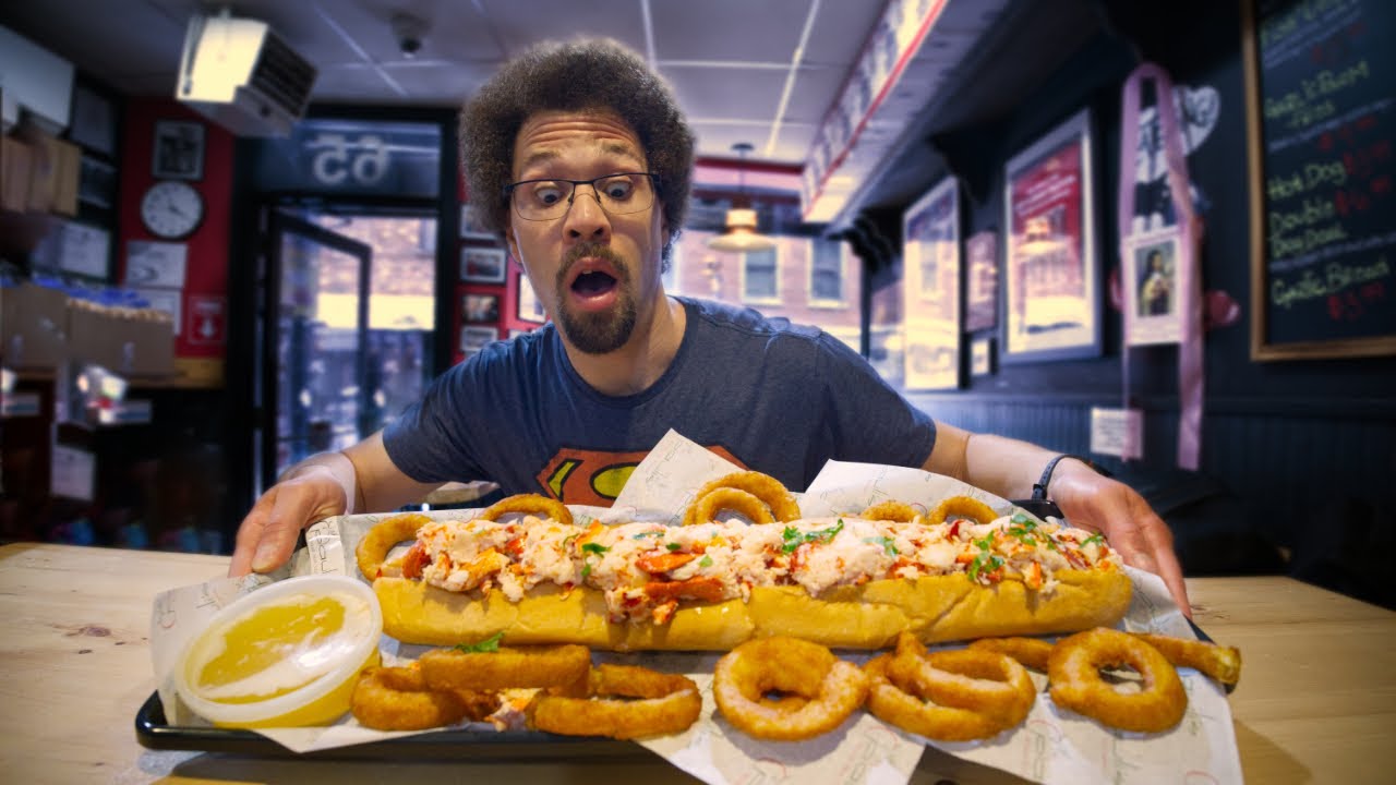 I Ate a $110 Lobster Roll Challenge In 15 Minutes
