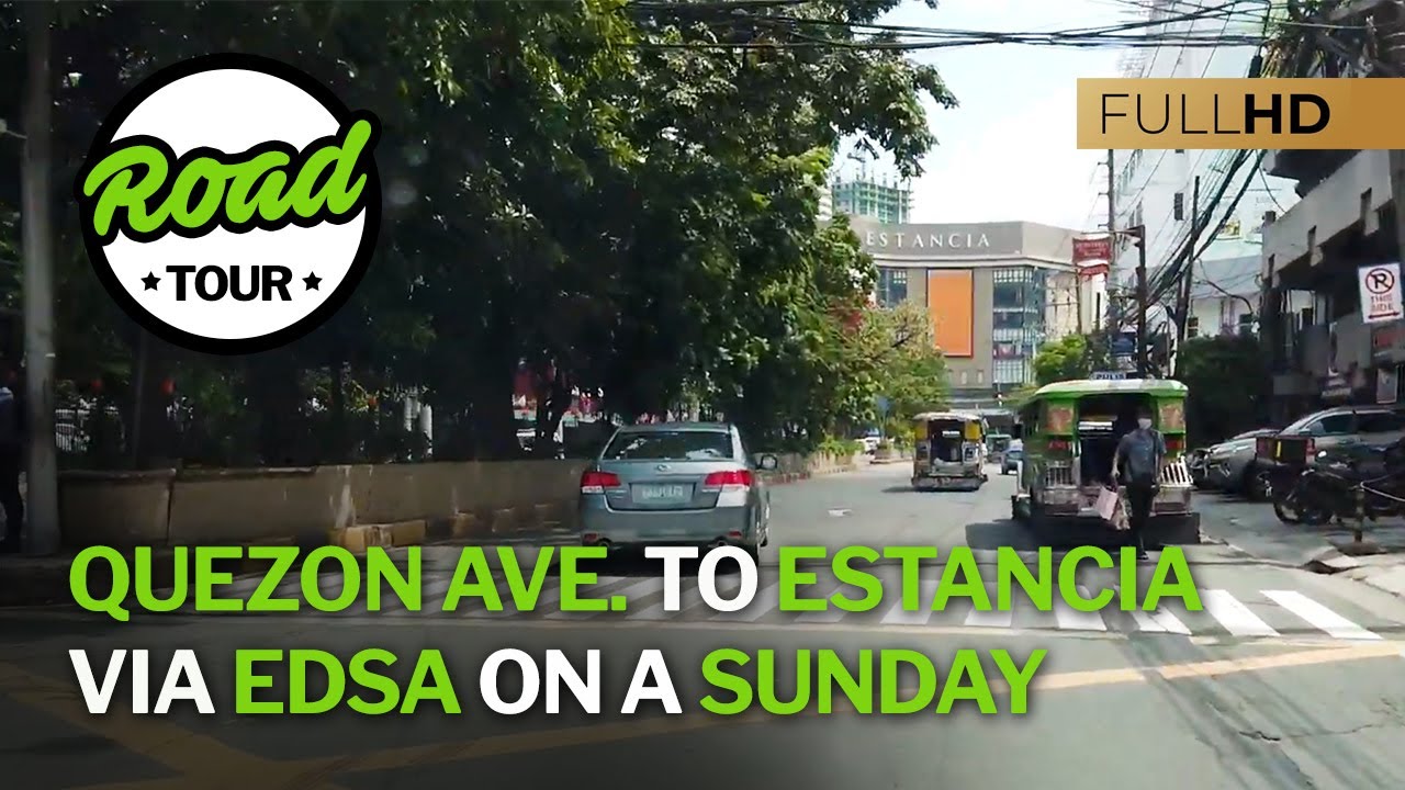 EDSA Southbound to Estancia Mall, Capitol Commons, Pasig City from Quezon City - Full Road Trip