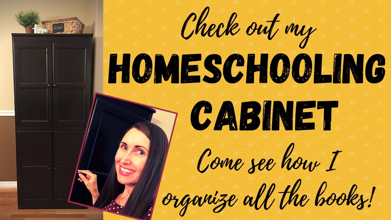 How I Organize All My Homeschooling Books & Supplies | Small Space Homeschool Organization & Storing