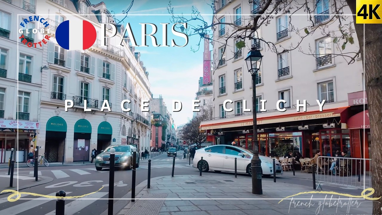 France Paris 🇫🇷 9th Arrondissement Place de Clichy ➜ Blanche ➜ Pink Mamma 4K Walking Tour
