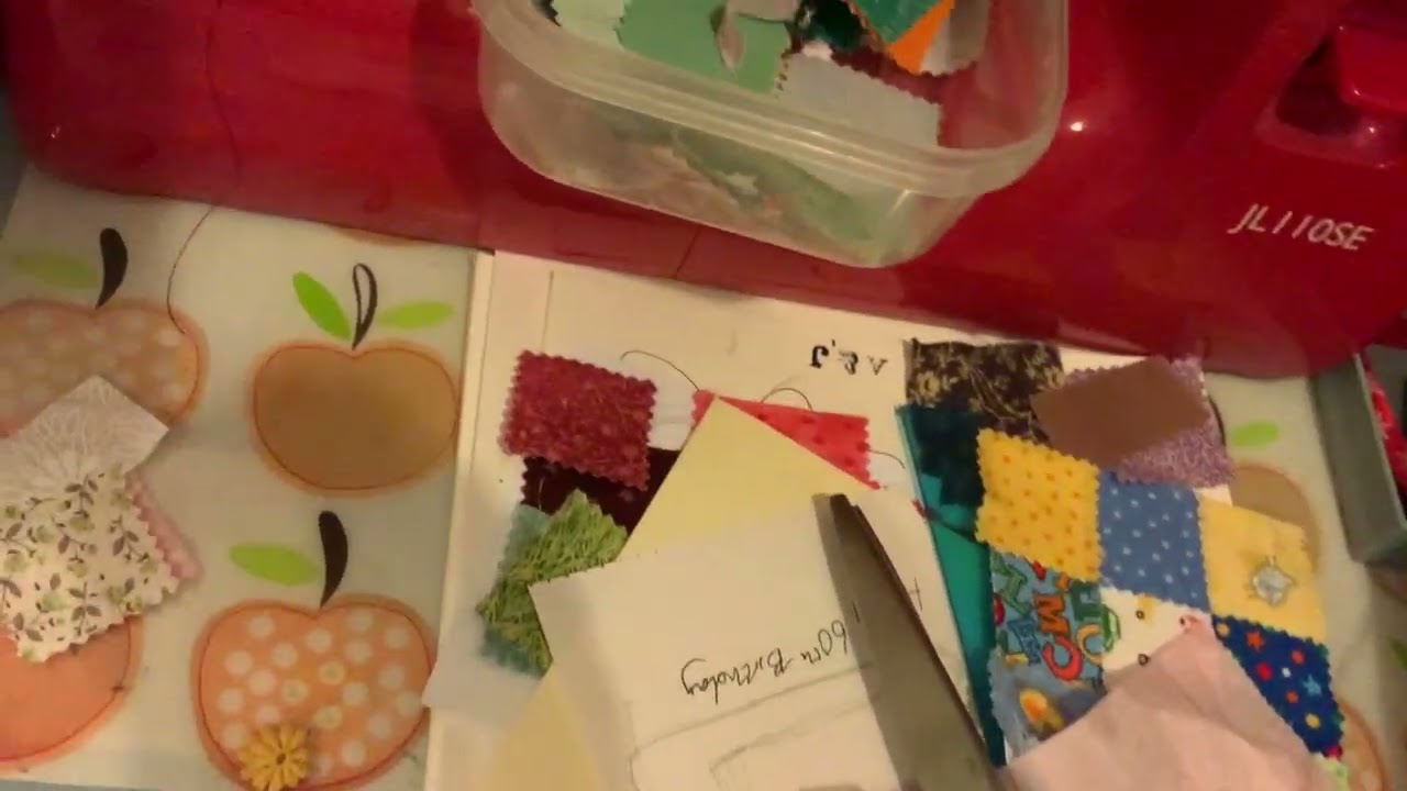 Make cards using fabric squares scraps mushroom baby shower birthday floral easy Use your scraps