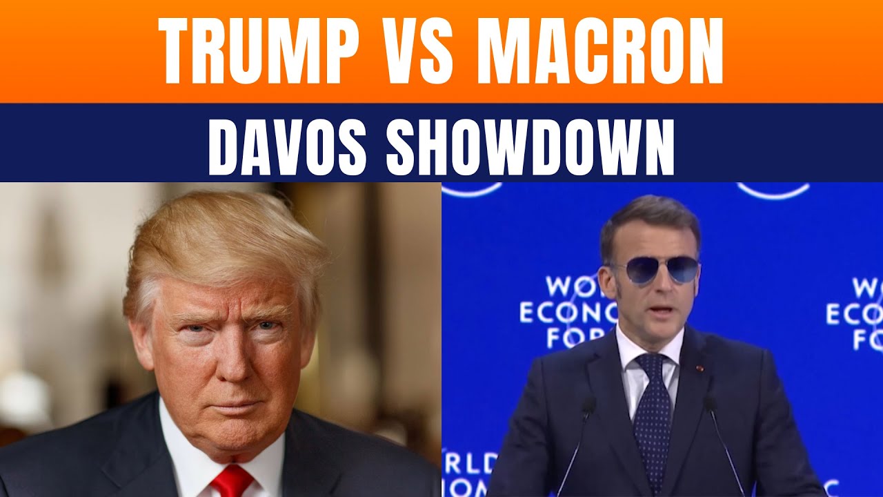 LIVE: Trump-Macron Clash At Davos Over Tariffs, Greenland And Global Power Politics | News9