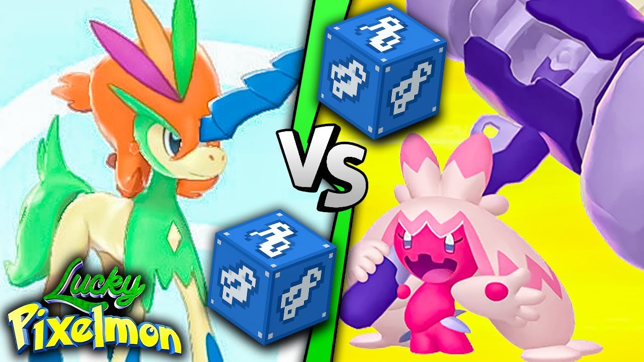 Minecraft LUCKY PIXELMON - NOVA LUCKY BLOCK INCRÍVEL ! TINKATON SHINY vs KELDEO SHINY