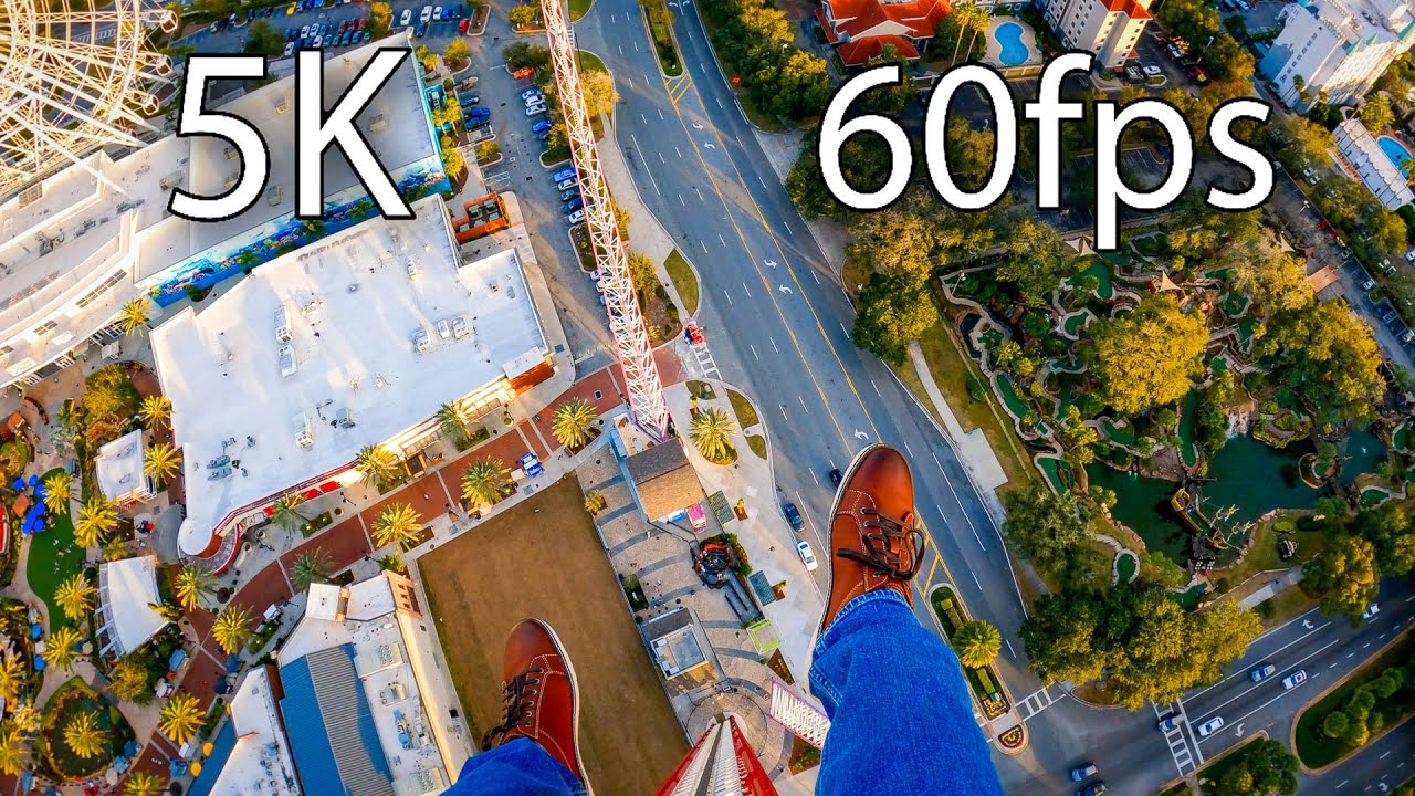Orlando FreeFall on-ride 5K POV @ 60fps world's tallest drop tower at ICON Park