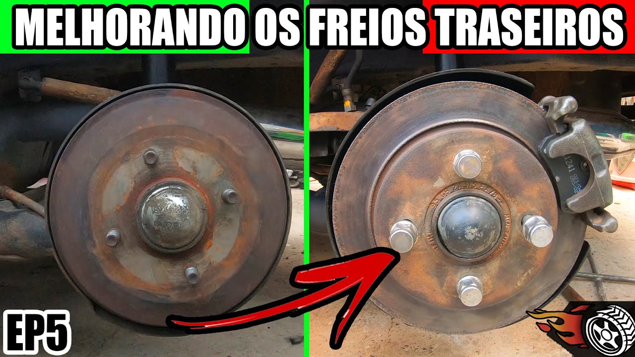 Freios melhores! - Colocando Freio Traseiro a Disco no Escort Zetec - Bmo - EP5