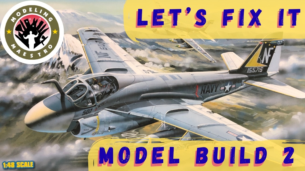 Hobbyboss A-6A Intruder 1/48 scale - Model Build and Review - Construction,  Scratchbuild, Primer 4K
