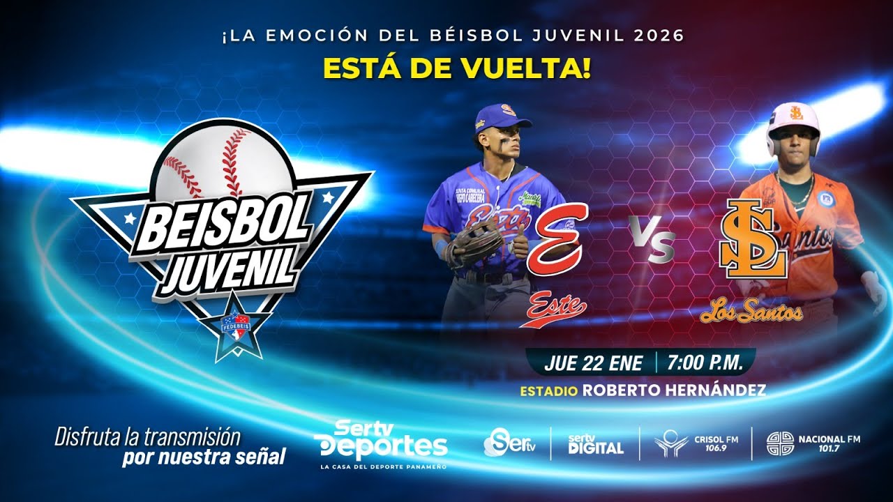 #EnVivo | Béisbol Juvenil 2026 Pma Este vs Los Santos