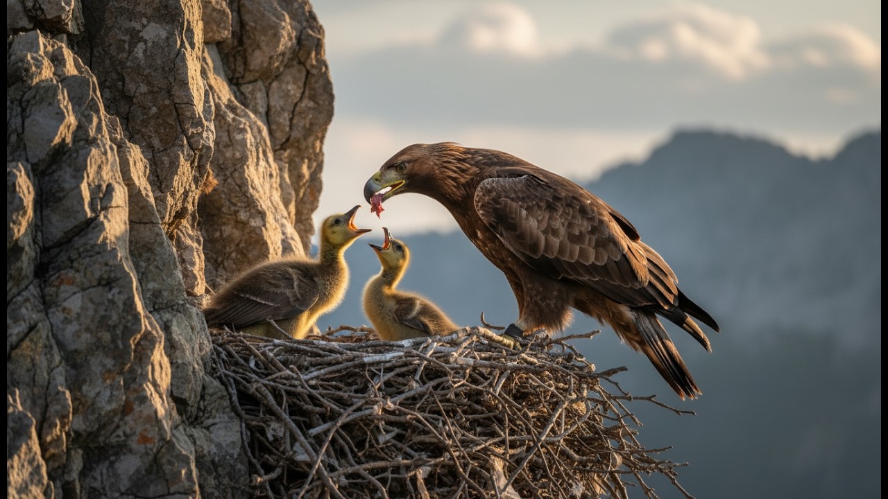 Eagle Raised a Goose by Mistake: The Ending Will Melt Your Heart
