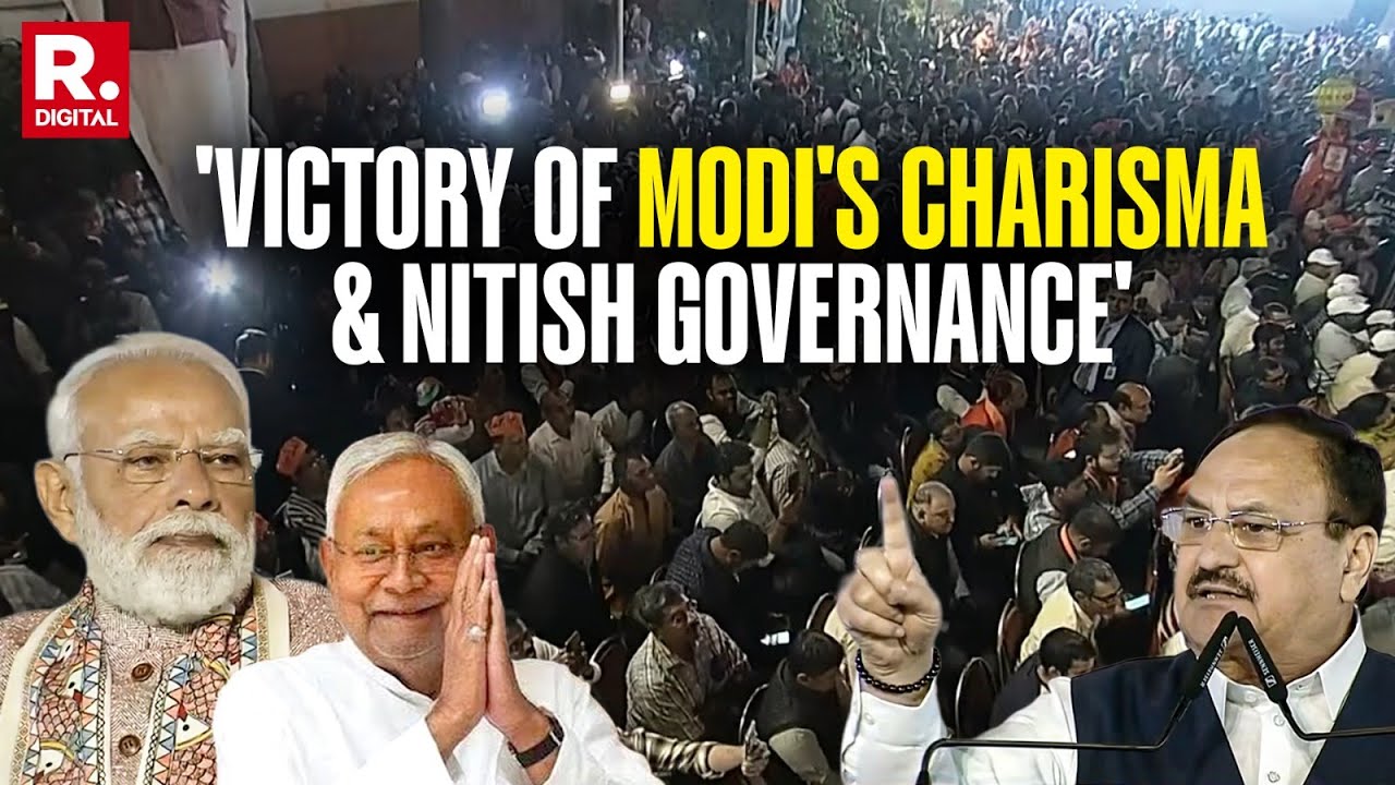 JP Nadda Lists Out Modi And Nitish Factor For Bihar's Historic Mandate