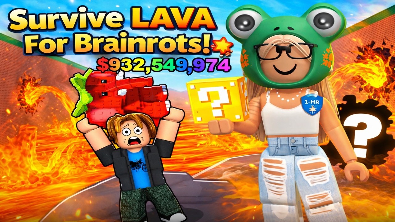 Survive LAVA for Brainrots! 🔥 Expensive Brainrots & Chill Gameplay (Roblox)