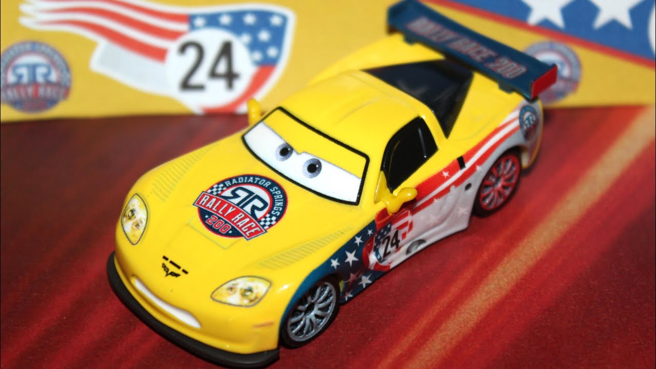 Mattel Disney Cars Rally Race Jeff Gorvette (Race & Rescue) World Grand Prix #24 2025