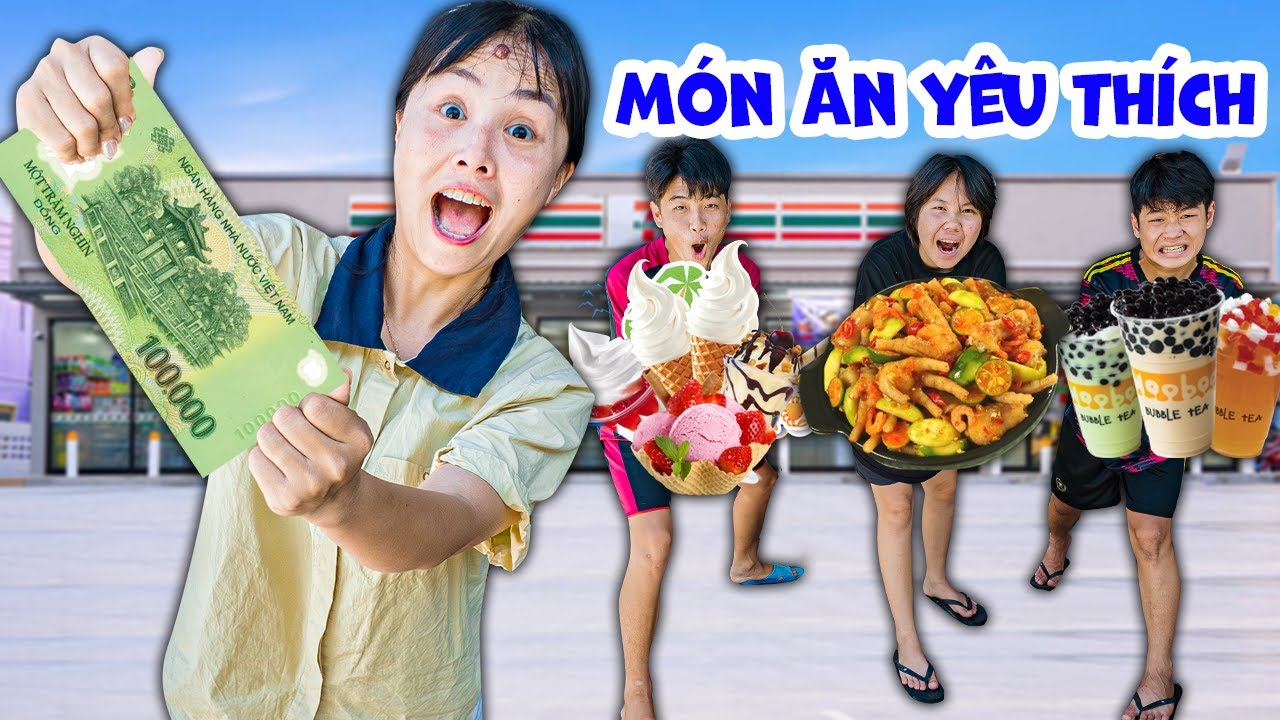 Thử Thách 100K Mua Đồ Ăn Vặt Được Yêu Thích Nhận Thắng Nhận 500K