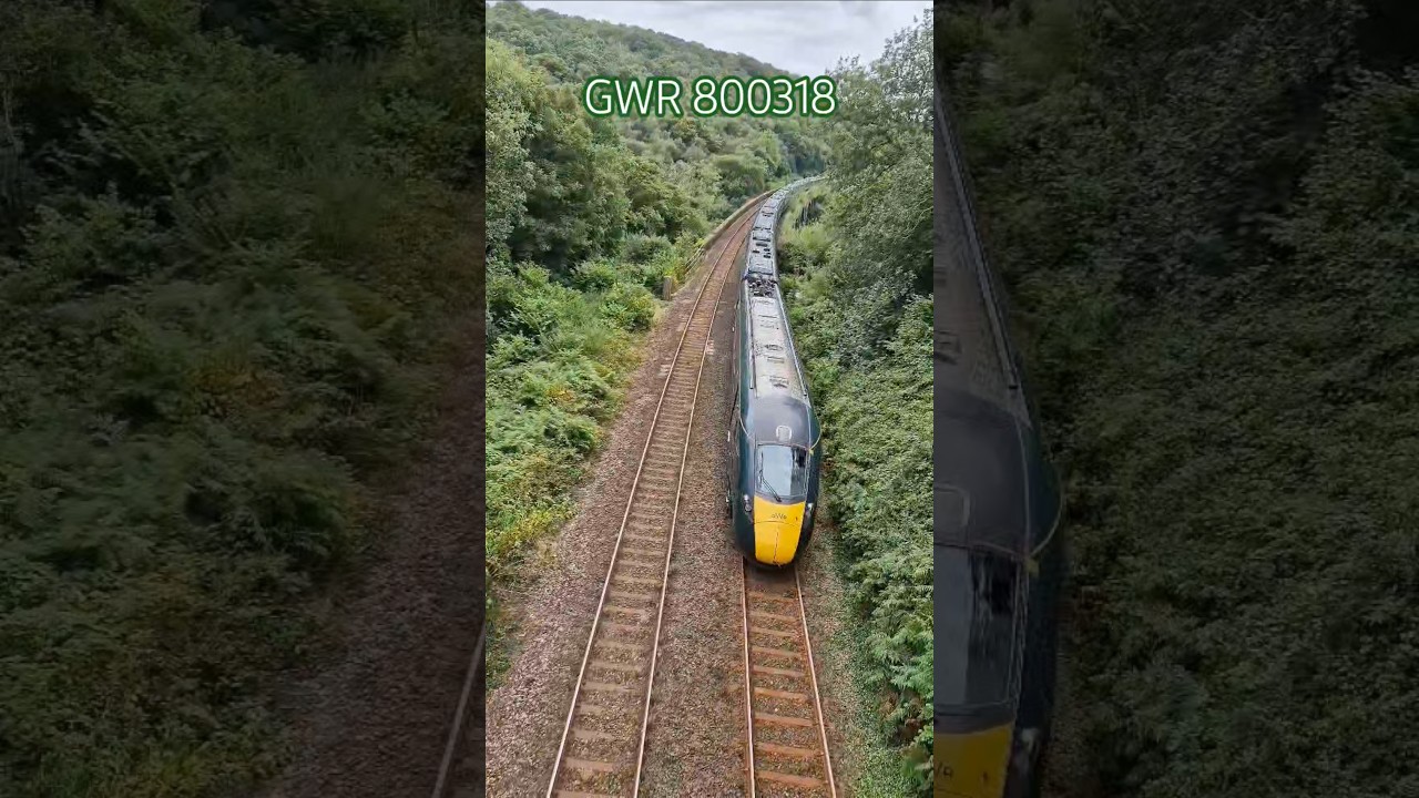GWR IET 800318 crossing Milltown viaduct 