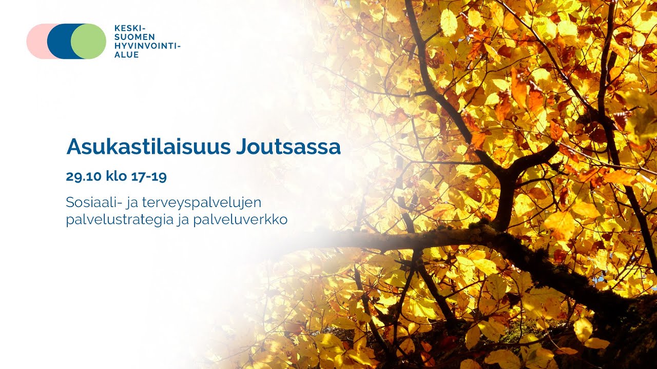 Alueellinen asukastilaisuus Joutsassa 29.10