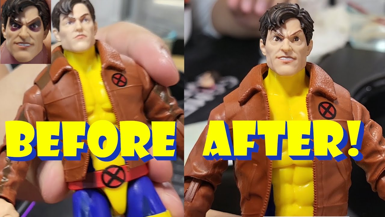 Fixing Marvel Legends Morph Animated X-Men '97 Cel Shading paint removal