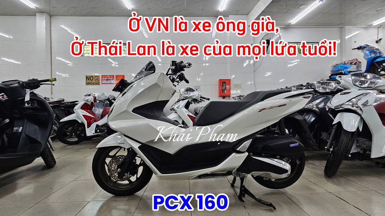 PCX 160ABS l&agrave; xe &ocirc;ng gi&agrave; ở VN, tại Th&aacute;i Lan l&agrave; xe của mọi lứa tuổi. Khải Phạm #pcx #160 #abs #2026 