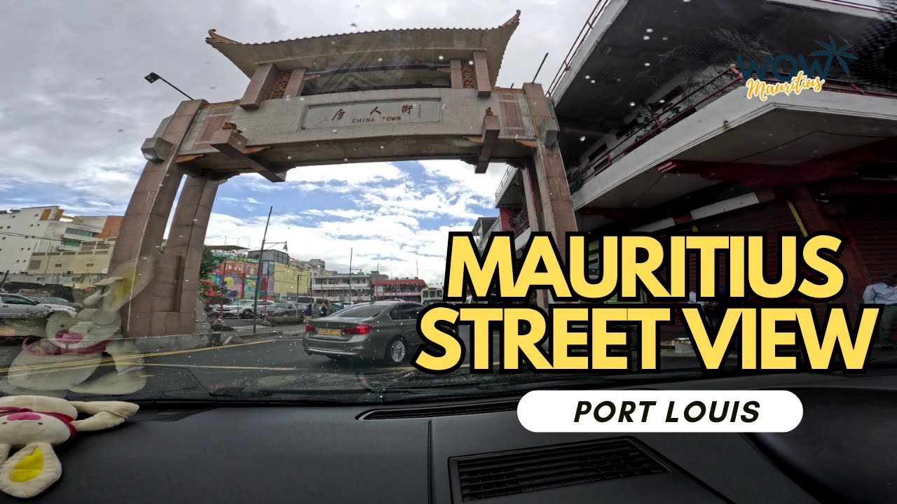 Mauritius street view - driving through Port Louis pt2