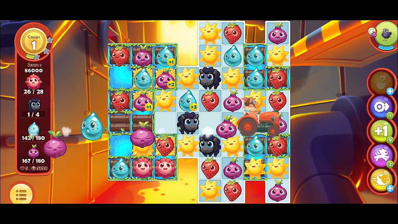FARM HEROES SAGA LEVEL 5198