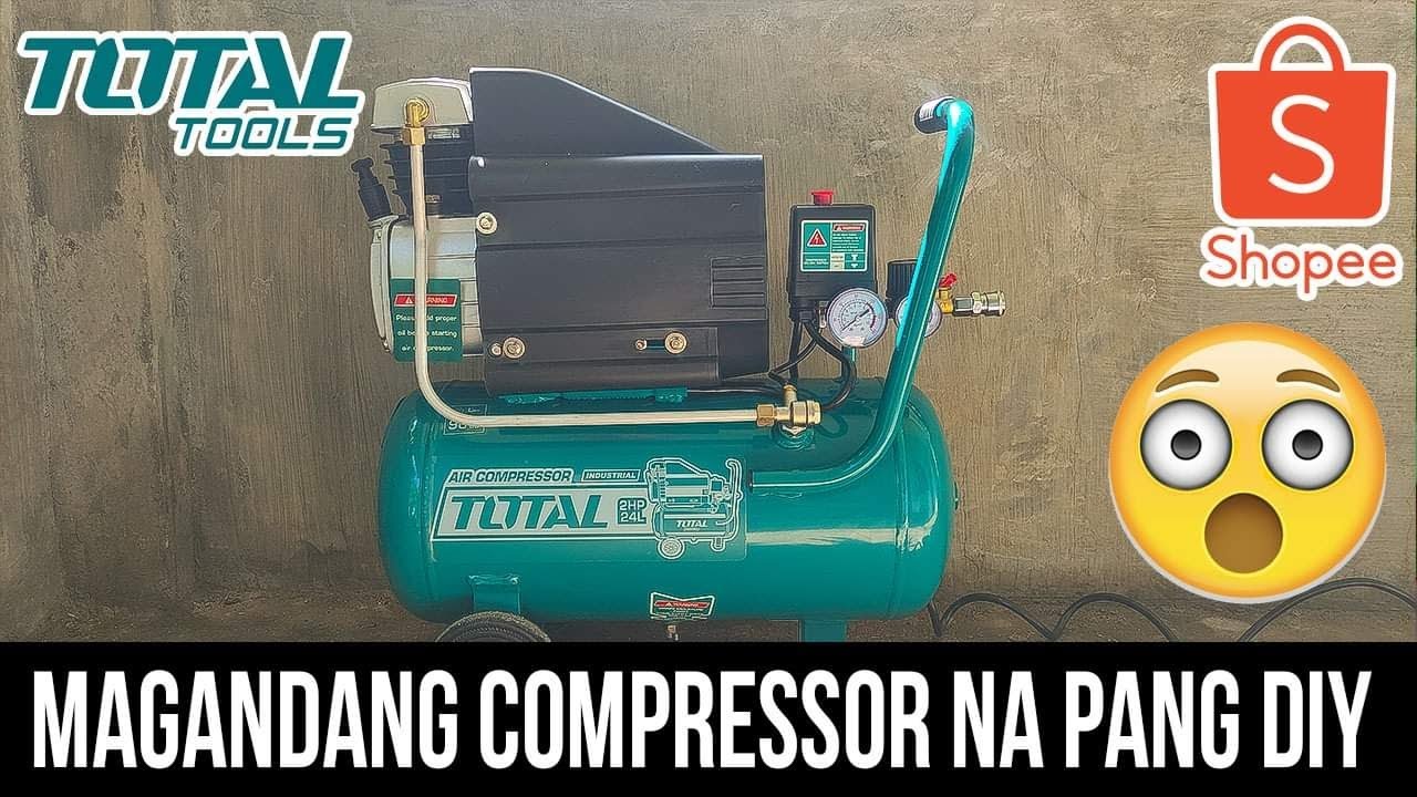 TOTAL/INGCO Compressor 24L 2HP COMPRESSOR UNBOXING 2022