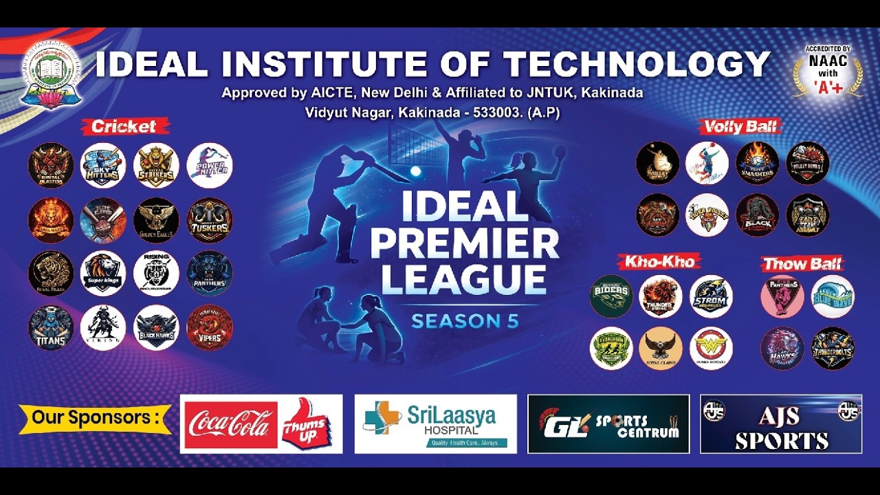 IDEAL INSTITUTE OF TECHNOLOGY IPL 2026  -SUPER 8'S MATCH-2