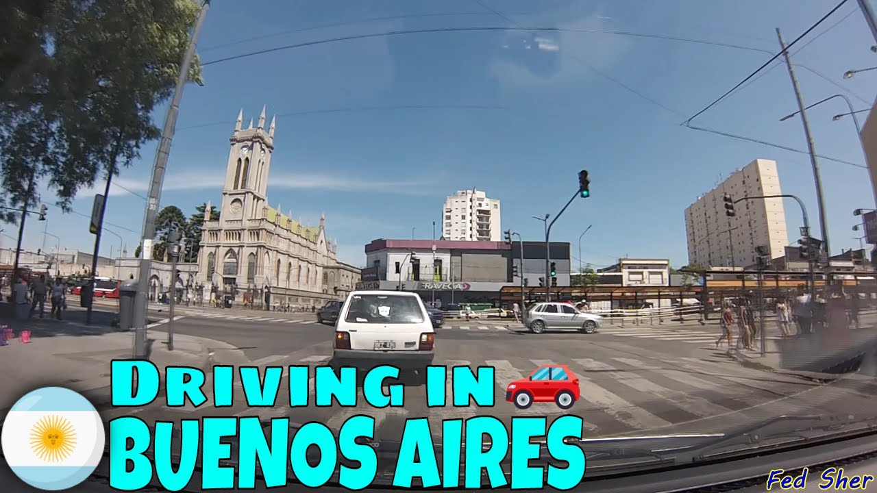 Driving in Buenos Aires (from La Boca to Nueva Pompeya)