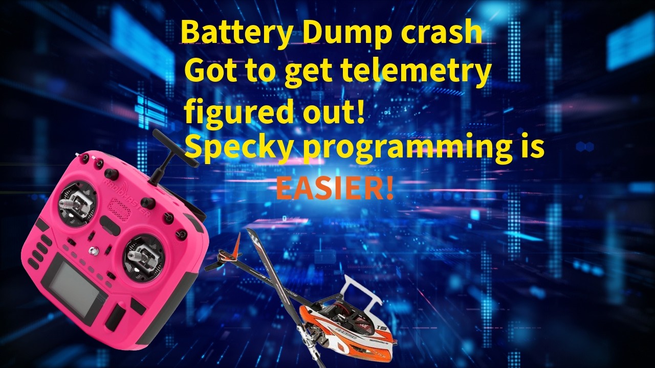 Goosky S1 V2 flight crash batt dump got to figure out the telemetry @RadioMasterRC @goosky9597