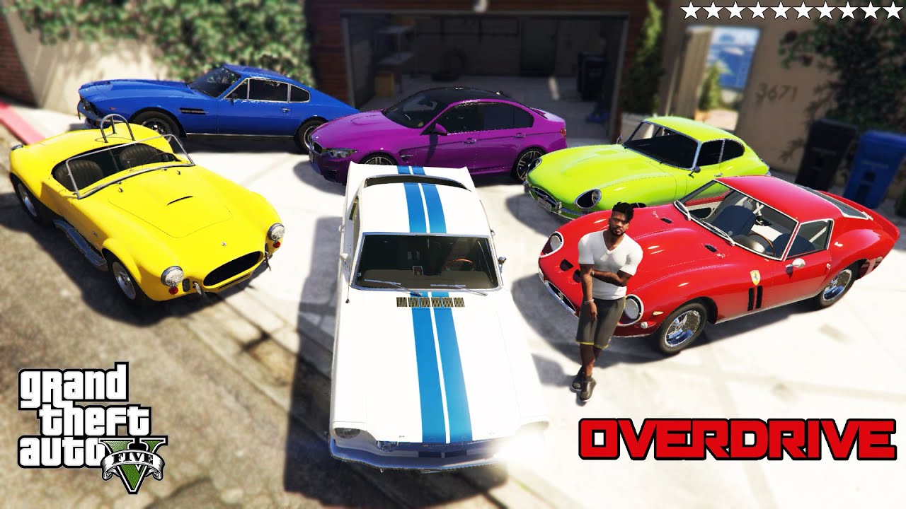 GTA 5 - Stealing OVERDRIVE Movie Vehicles with Franklin! (Real Life Cars #23)