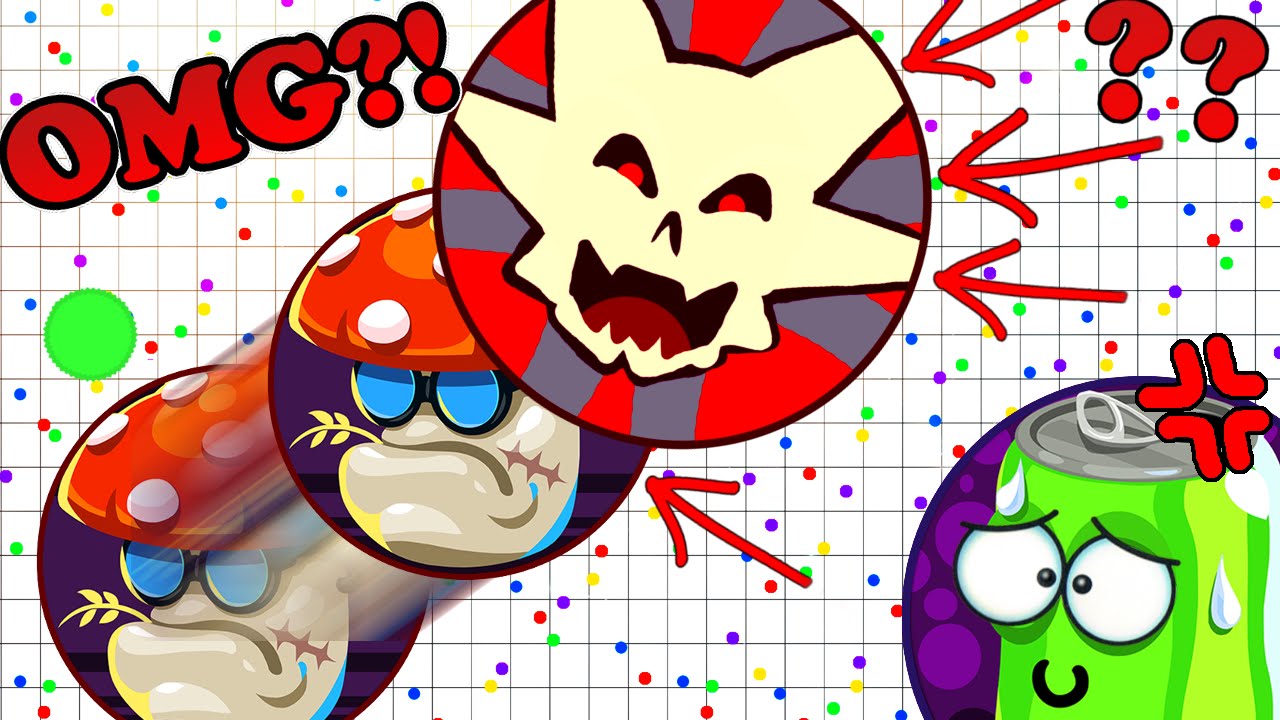 SPLITTING ON BIGGER BLOB WIN?! OMG AGARIO UNCUT GAMEPLAY (Agar.io)