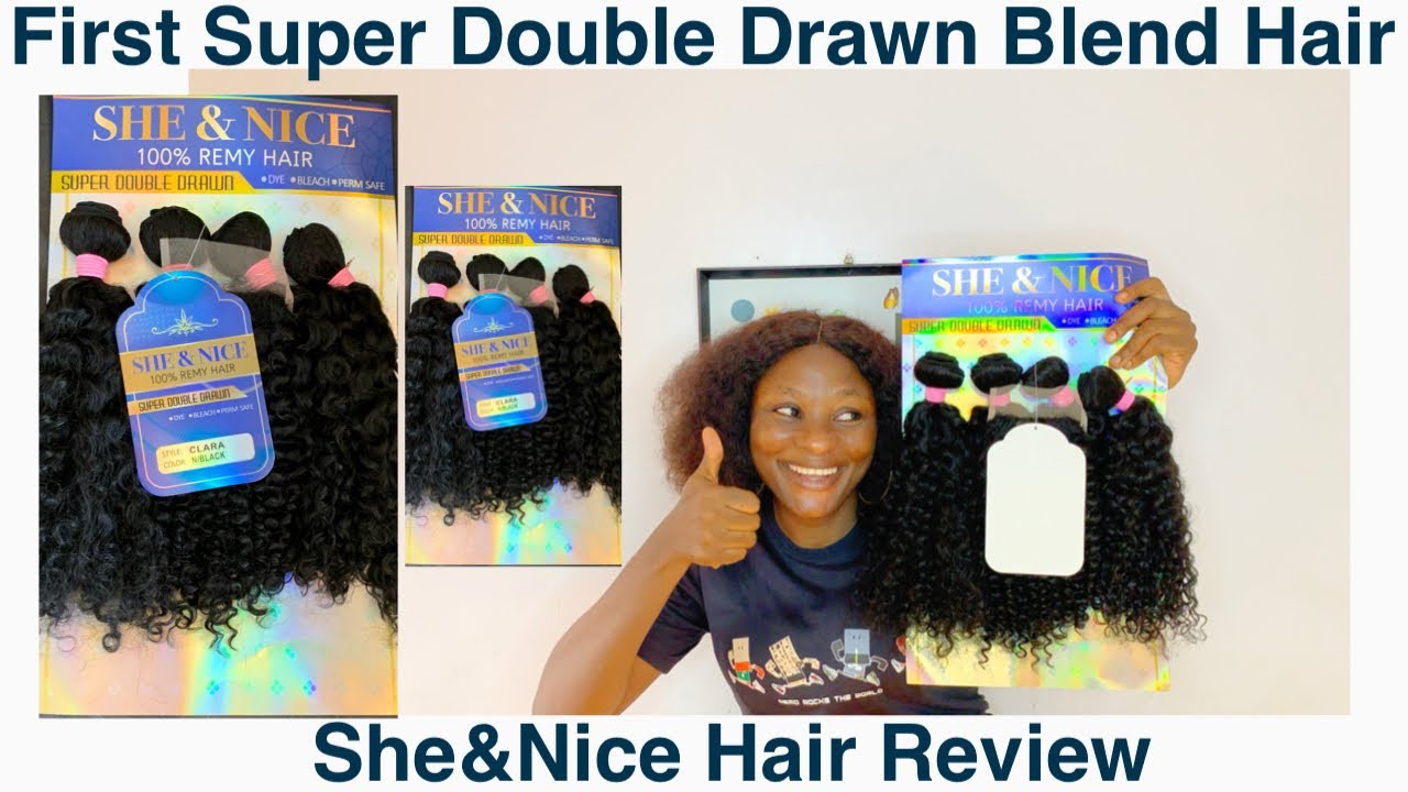 Super Double Drawn Blend Hair| She&Nice Super Double Drawn Jerry Curl Review