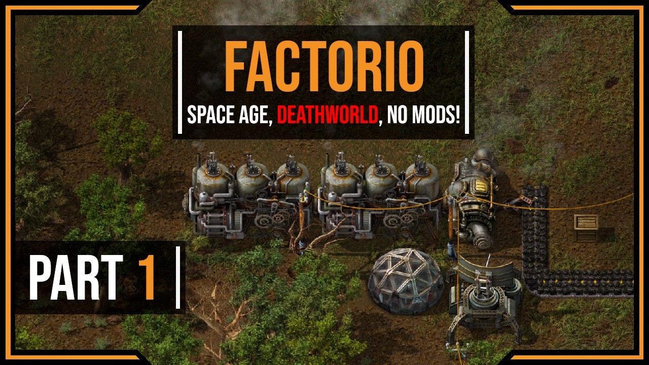 Factorio Space Age - Episode 1 - Starting out! (Deathworld, no mods)