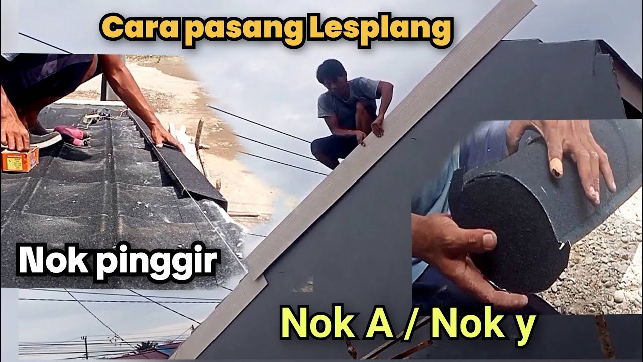Cara pasang sendirian nok pinggir, bubungan atap metal multiroof dan Lesplang 