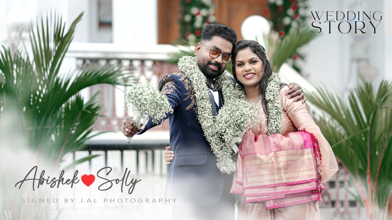 The Most Beautiful Christian Wedding of ABISHEK❣️SOLLY  | 📷 Lal photography HD !