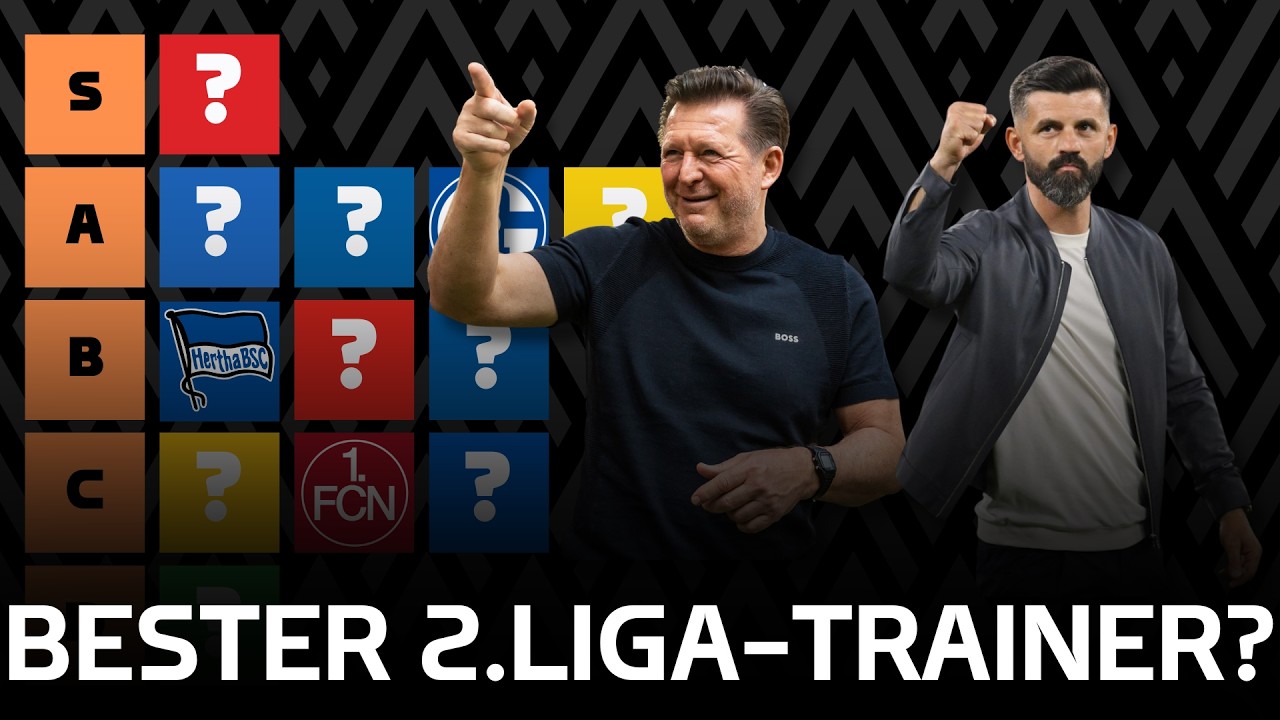 Wer ist der Beste? Alle Trainer der 2.Bundesliga bewertet!