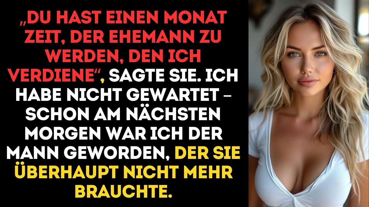 Meine Frau stellte mir eine einmonatige Frist für Veränderungen – doch meine ruhige..