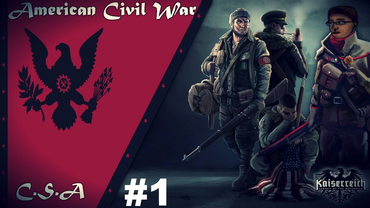 [#1] Zn&oacute;w chwycimy za broń! | Multiplayer USA Civil War | Hearts of Iron IV