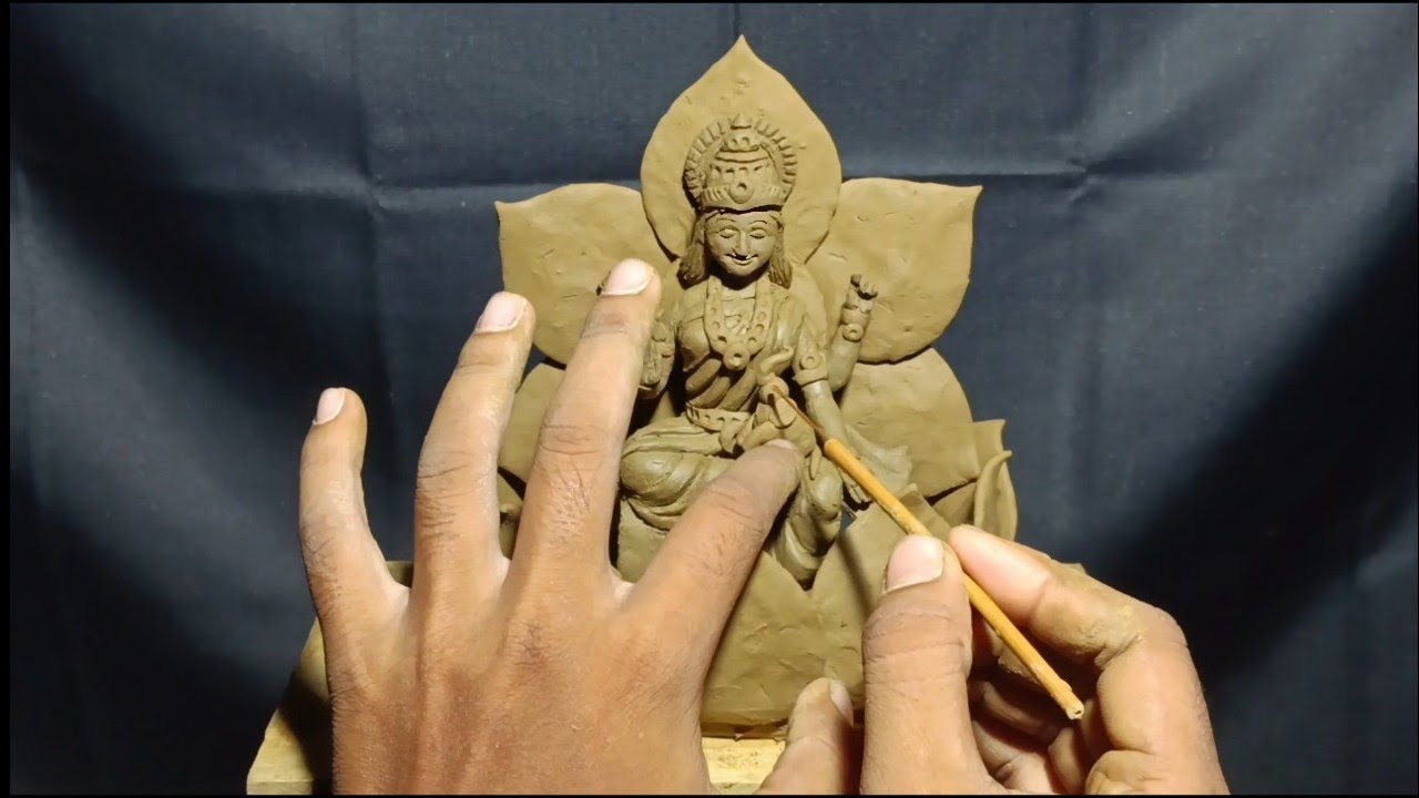 🌺 Mitti se laxmi mata kaise banaye |