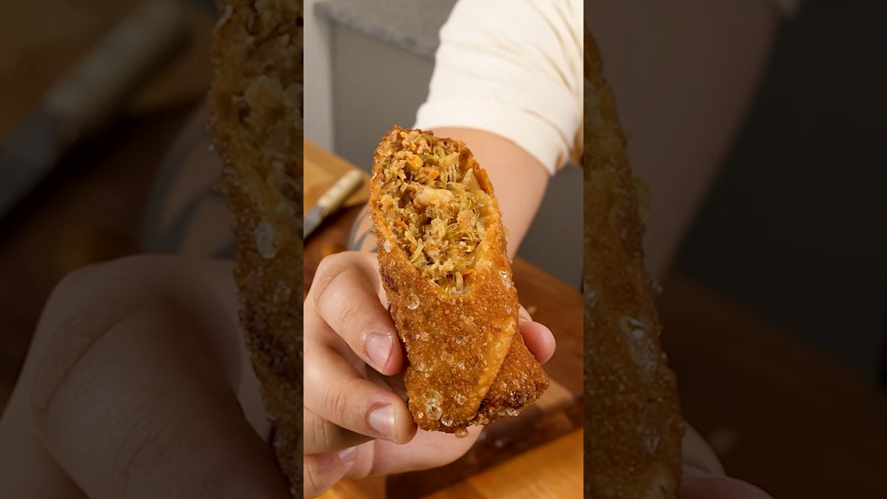 Egg rolls should be CRISPY and JUICY 💦