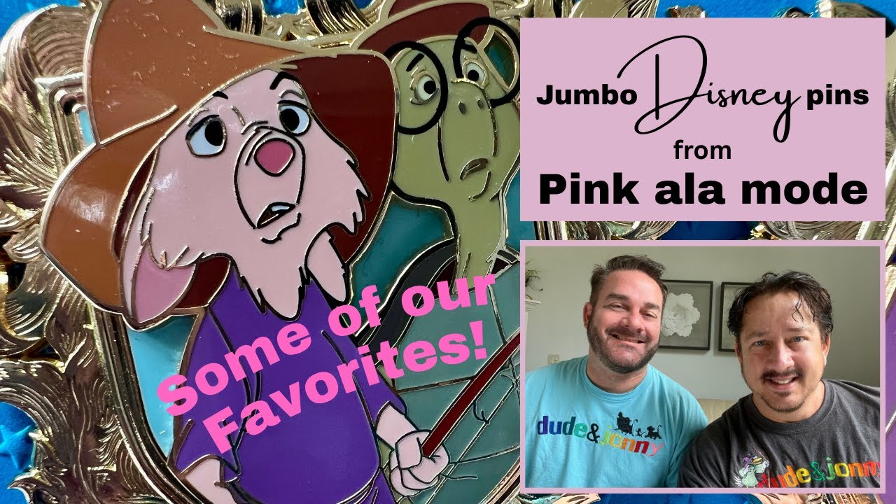Disney Pins - Jumbo pins from Pink ala mode #disneypins #pincollection #pintrading #disneymerch