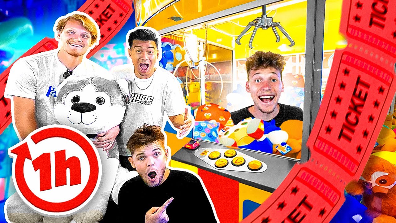 Who Can Win The Most Arcade Tickets in 1 Hour Challenge!?