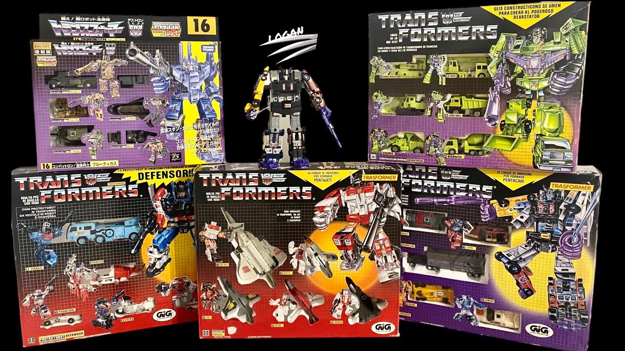 Videorece ITA: L’inarrivabile Fascino dei Combiners Giftsets Transformers G1 Devastator e Compagni