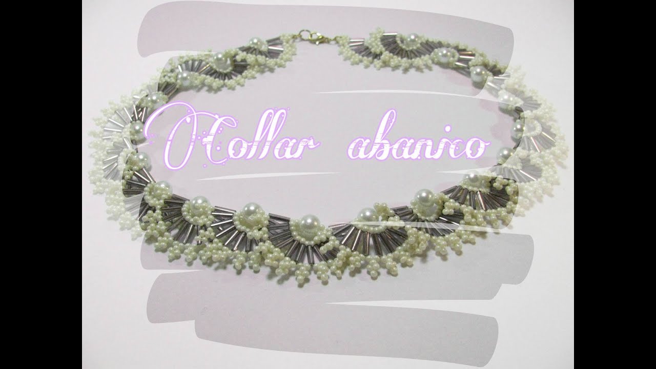 Collar con forma de abanico - Hand fan necklace