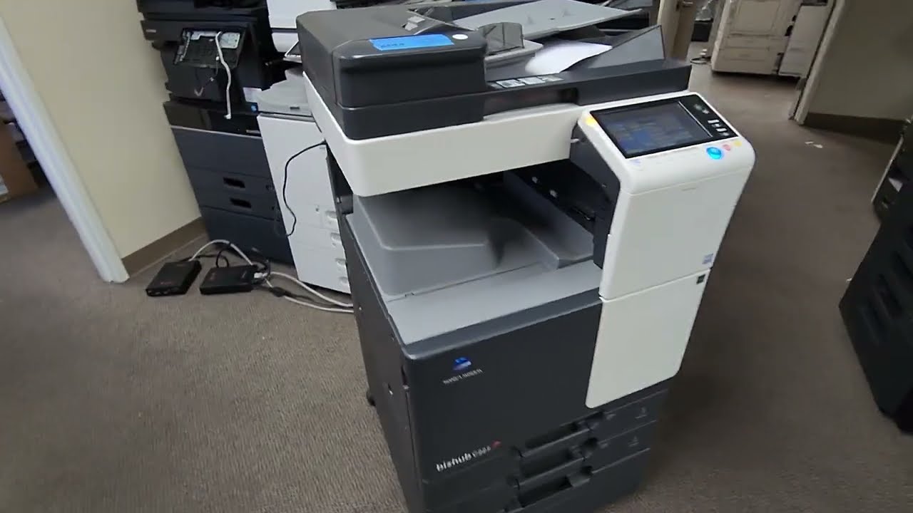 Как добавить IP-адрес на копировальный аппарат Konica Minolta Bizhub