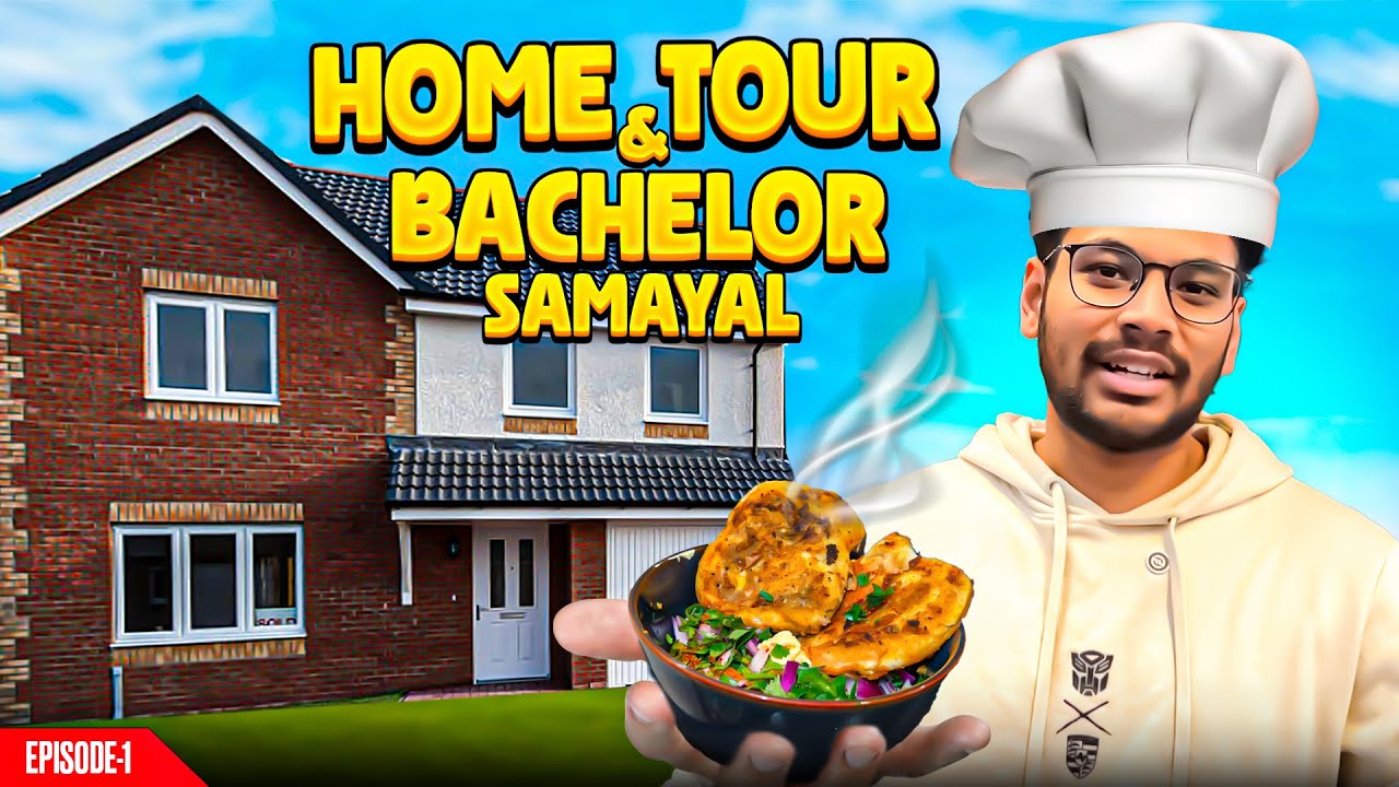 Bachelor's Samayal | Home Tour in the UK | Episode 1 | Guildford | University of Surrey | Tamil