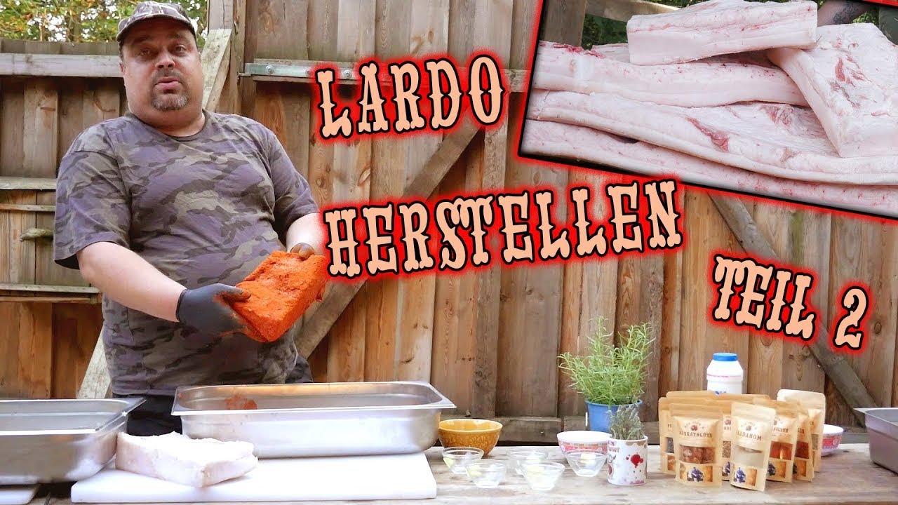 Lardo selber herstellen Teil 2 Den Speck W&uuml;rzen und Reifen