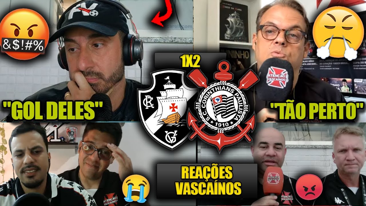 REA&Ccedil;&Otilde;ES dos VASCA&Iacute;NOS - VASCO 1X2 CORINTHIANS - COPA DO BRASIL 2025 - REACT VAMOS RIR DO VASCO VICE!